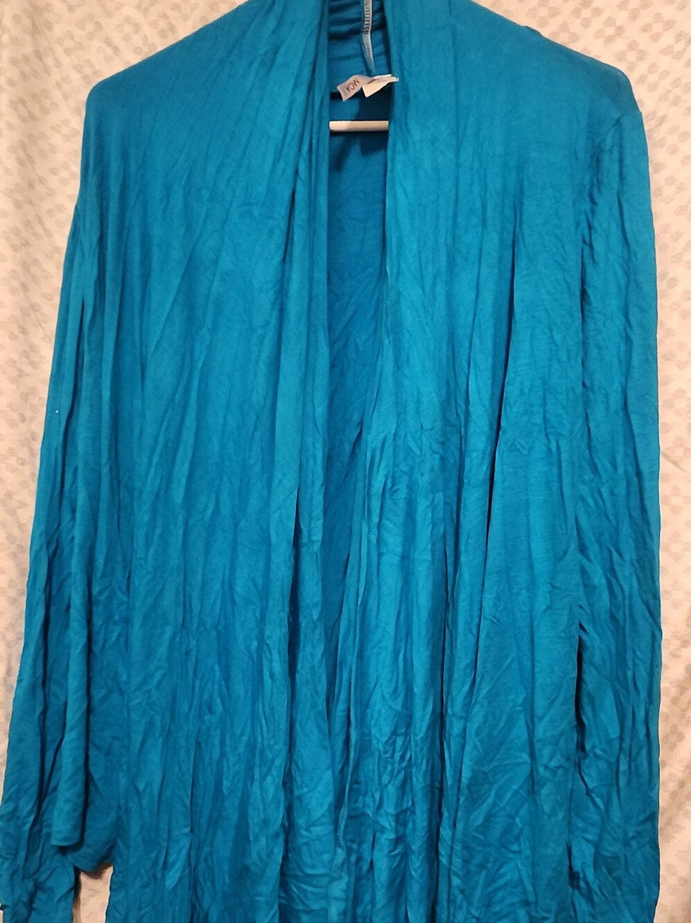 MOA USA Turquoise Blue Draped Tunic Top